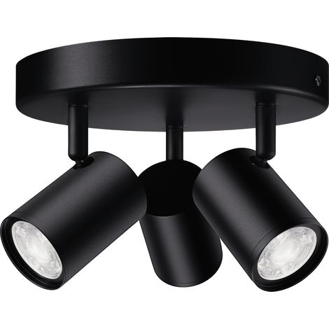 WiZ 8719514554535 IMAGEO WiZ Spots 3x5W B 22-65K RGB RD LED-Deckenleuchte GU10 15 W Schwarz (1/5)