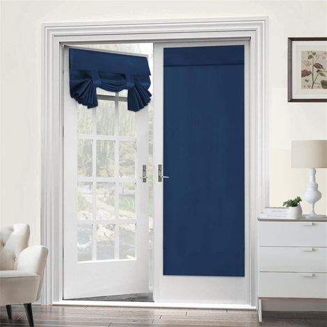 Rideaux Porte-Fenêtre Lot de 2 Panneaux 66×173 cm – Thermiques Isolants, Occultants, Intimité, Attaches Incluses (1/5)