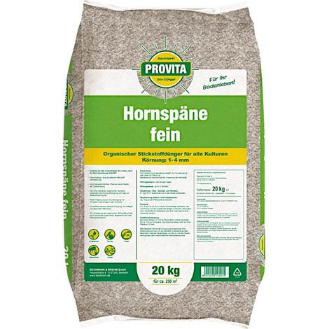 Provita Hornspäne fein 20 kg Pflanzendünger Gemüsedünger (1/5)
