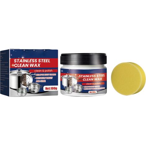 Pâte De Nettoyage - Acier Inoxydable - Pour Casseroles Poêles Plaques De Cuisinière - Dégrippant Anti-calcaire - 148 G (1/5)
