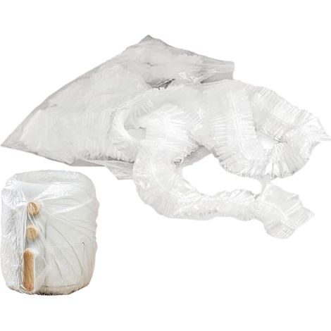 Funda elástica para electrodomésticos - 10 piezas, transparente, antipolvo y sin aceite, para licuadoras y freidoras - Accesorios de cocina multiusos para casa y apartamento (90 x 100 cm)