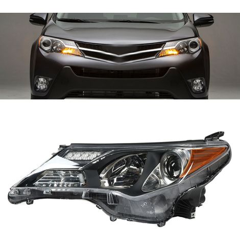 Scheinwerfereinheit (ohne Leuchtmittel) passend für Toyota RAV4 2013-2015 (USA, Vor-Facelift) linke Seite (übergroß) (übergewichtig). (1/5)