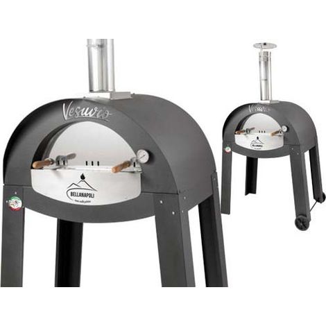Four à bois professionnel 4 pizzas – 400°C en 15mn – Isolation scamotek – Technologie Aircooking – Usage extérieur – Bellanapoli