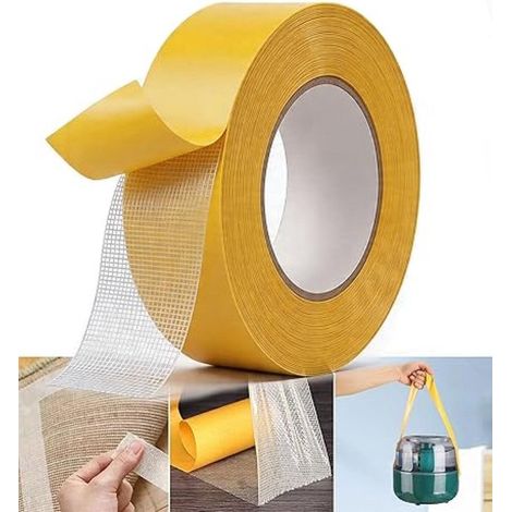 Nastro adesivo tessile biadesivo 3 cm x 20 m Super resistente Nastro autoadesivo forte Nastro adesivo per tappeti Nastro adesivo per pavimenti Nastro adesivo biadesivo per tappeti Sta (1/5)