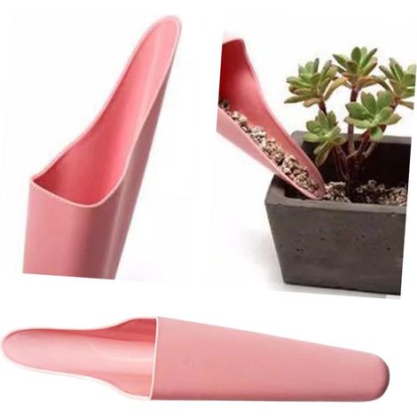Mini Pelle de Jardin Fonction Désherbage et Aération Rose en Plastique pour Succulentes Plantation en Pot Jardinage (1/5)