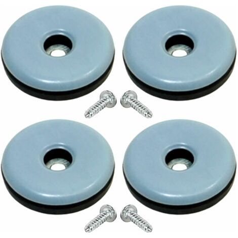 Cyclingcolors – Lot de 4 patins glisseurs 60 mm – Plastique polypropylène et téflon PTFE – Protection sol – Réduit frottements et rayures (1/4)