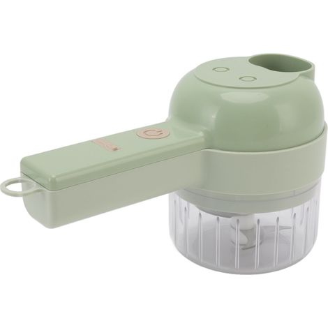Mini robot culinaire électrique 4 en 1 pour légumes, 200 ml, rechargeable par USB, sans fil et portable, idéal pour l'ail. (1/5)