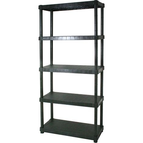 Scaffale in resina 5 ripiani scaffalatura per interno ed esterno 90x40x188h - Salone (1/2)