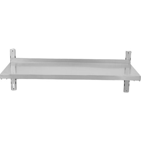 Etagère Murale en Inox sur Crémaillères - L 1000 x P 400 mm (1/5)