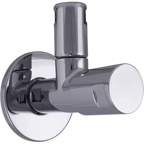 JS Válvula de escuadra Design-Tec, no autosellante, línea Classic, 1/2'', cromo de alto brillo, homologación DVGW, 0072201550001