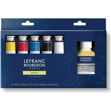LEFRANC BOURGEOIS Huile fine set 5x40 ml & additif