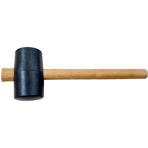 Hammer Strend Pro 450 g, Gummihammer, Blackhead, Holzgriff