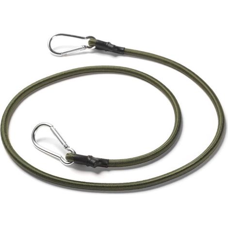 Mousqueton élastique pour extérieur, corde élastique réglable de 8 mm avec mousqueton – Corde élastique pour l'extérieur, le camping, les bagages, le porte-vélo (30cm) (1/5)