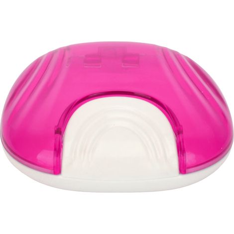 Boîte de rangement dentaire demi-bouche, boîte pour prothèse dentaire, boîte pour appareils orthodontiques, violette (1/5)
