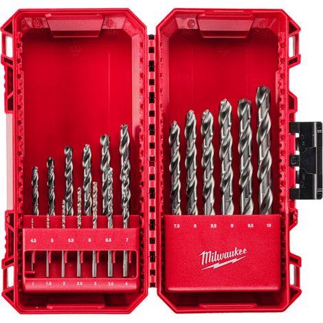 Broca milwaukee hss-g acero rápido thunderweb 19 piezas