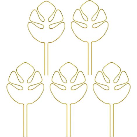 Lot de 5 supports pour tiges de plantes - Stabilisateurs et pinces de maintien, conception unique pour les plantes grimpantes, ensemble de pinces en bambou en forme de carapace de tortue, support idéa (1/5)