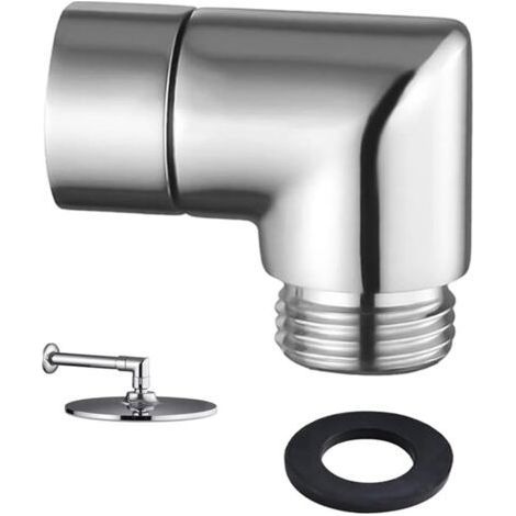 Shower Hose Adapter, Hose Elbow Connector, 90 Degree Shower Head Adapter, Handheld Shower Adapter, Copper Shower Head Elbow, Shower Arm Connector (1/5)