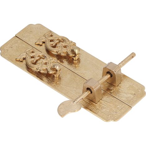 Schrankfrontplatten aus Messing, elegantes botanisches Retro-Muster, dekorative chinesische antike Schrankgriffe für Kommoden (1/5)