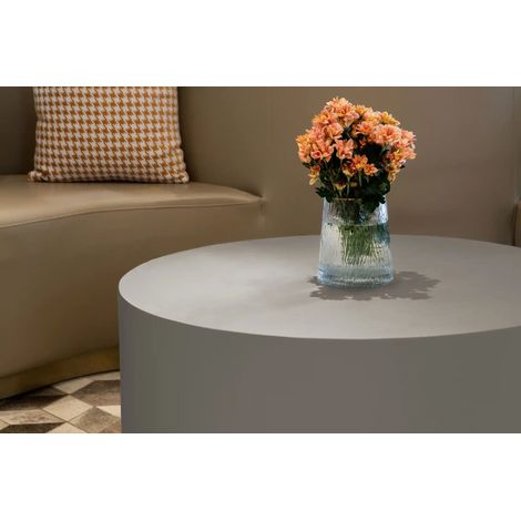 ROME Table basse en béton minimaliste facile d'entretien 86 x 86 x 41 cm (1/2)