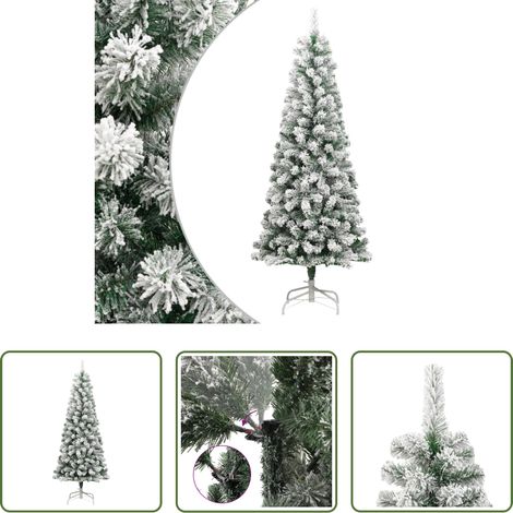 Klappbarer Weihnachtsbaum -  Künstlicher Weihnachtsbaum Klappbar Beschneit 210 cm (1/5)