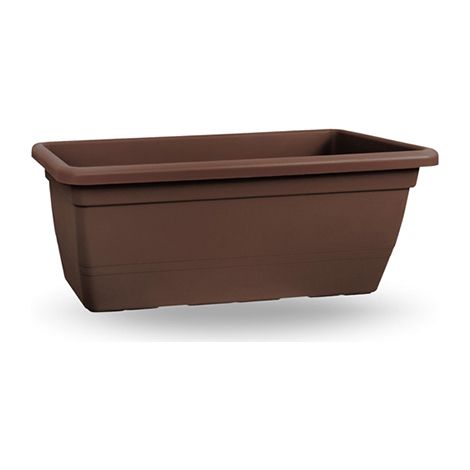 Fioriera Anthea in plastica rettangolare 50 cm bronzo interno o esterno Violet