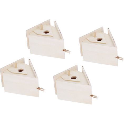Lot de 4 petits nids d'oiseaux décoratifs à suspendre pour le jardin. (1/5)