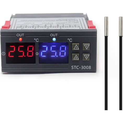 Digitaler Temperaturregler mit Mikrocomputer, intelligenter Dual-Control-Elektronikschalter, 12 V (1/5)