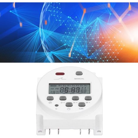 CN101A Digitaler elektronischer Timer, 16A LCD-Relais, 12V DC programmierbarer Timer (1/5)