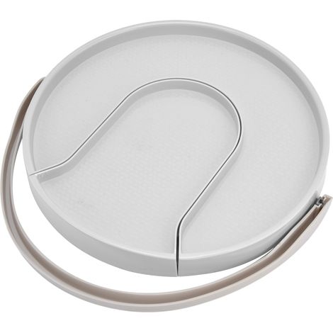 Tourniquet de Cuisine Anti-Dérapant, Organisateur Tournant pour Épices et Boissons, Rack Extensible pour Armoires et Garde-Manger, Blanc (1/5)