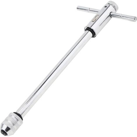 Clé à cliquet réglable avec poignée en T, pour tarauds métriques M5-M12, clé à cliquet avec filetage M3-M8 (1/5)