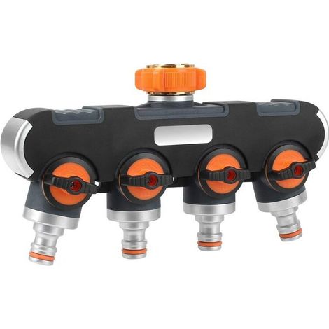 Distributeur 2/4 Voies, 3/4"et 1/2" avec Adaptateur de Robinet, Convient (1/5)