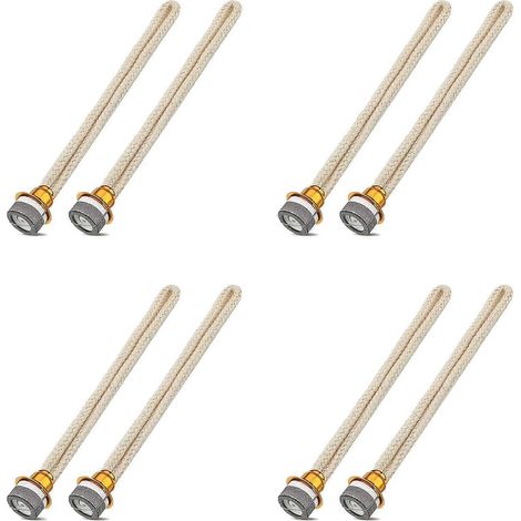 Mèches de rechange pour lampe à huile parfumée, compatibles avec les brûleurs catalytiques à contrôle d'air (lot de 8). (1/5)