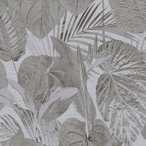 Papier peint Jungle Gris Famous Garden A.S. Création (1/4)