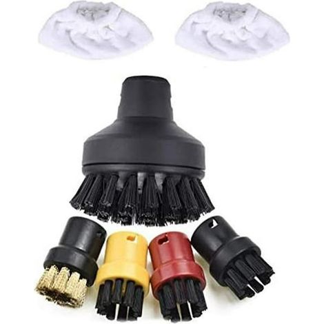 Nettoyeur vapeur circulaire puissant pour Karcher SC1 SC2 SC3 SC4 SC5 SC7, accessoire de rechange, brosse ronde adaptée, nettoyage efficace sols et surfaces, pièce détachée compatible. (1/5)
