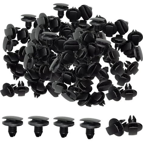 100Pcs Clips Voiture, OE 8565.53 1609267280 1622749580 9648975680 7703072416 51834606 WHT004750, Rivet Plastique, Clips Carrosserie (1/5)