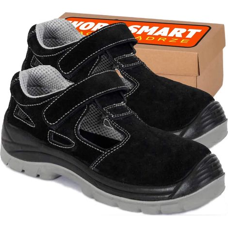 KAMARI O1 - 43 - Bottes/sandales de travail légères en daim - sans semelles (1/4)