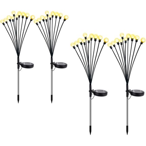 Lampe Luciole Solaire - Étanche pour Balcon, Jardin et Terrasse - Blanc Chaud