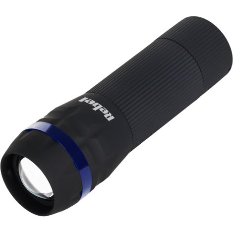 Lampe torche tactique portable Rebel LED en aluminium avec fonction zoom (1/2)