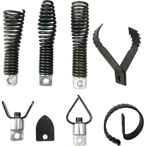 Set mit 8 Bohrzubehörteilen, Fräser und Schnecke (1/5)