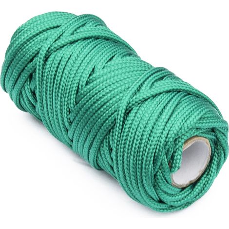 Treccia per veneziana in polipropilene Ø 3 mm. verde 20 mt.
