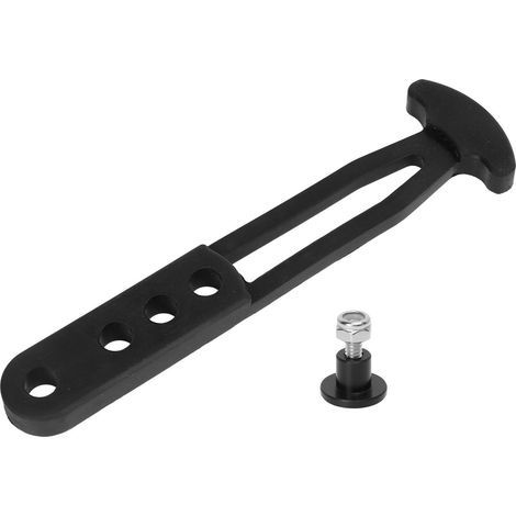 Sangle télescopique en caoutchouc noir pour échelle de bateau avec 4 trous de fixation réglables (1/5)