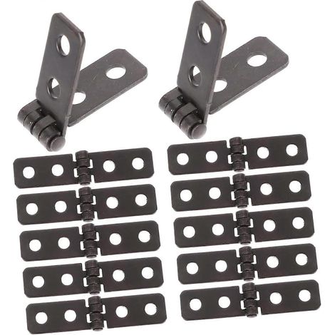 POPETPOP Lot de 12 charnières en fer pour placards et armoires, (1/5)