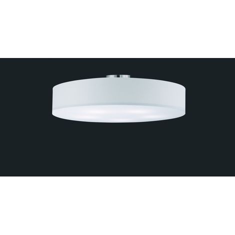 Plafón Hotel 5xE27 Pantalla Blanca Ø65 cm Trio Lighting