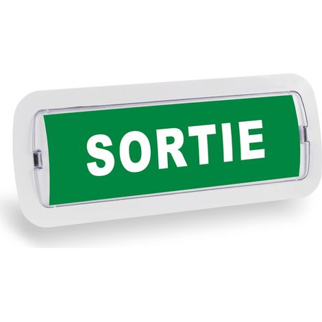 Kit Pictogramme autocollant "SORTIE " + Bloc d'éclairage 3W (1/5)