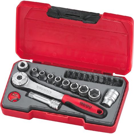 Jeu de douilles & embouts 1/4 4.5-13mm 22 pcs Teng Tools T1422