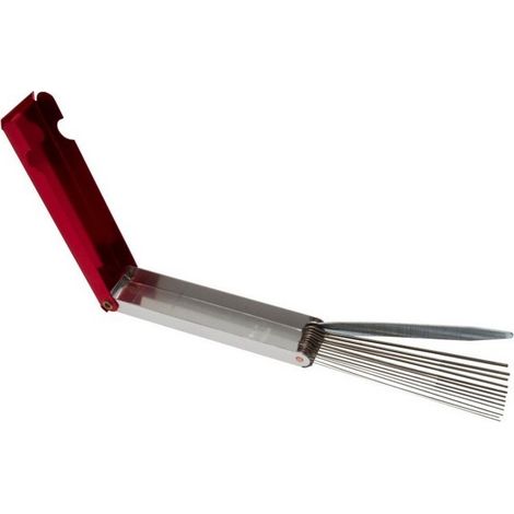 Outils nettoyage carburateur pour Walbro, Zama, Tillotson – 12 tiges de 0,45 à 1,68 mm – Nettoyage gicleurs et conduits