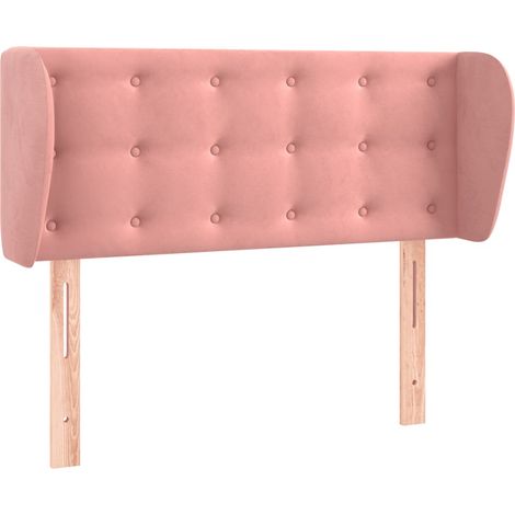 Maison Exclusive - Testiera ad Orecchio Rosa 103x23x78/88 cm in Velluto