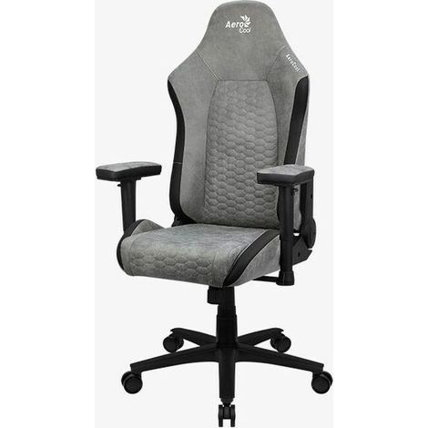 Aerocool Crown AeroSuede Gaming-Stuhl schwarz grau komfortabel