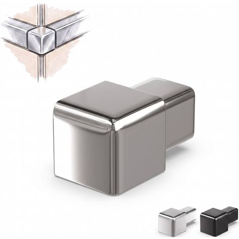Dalsys Endstück für Fliesenschiene Quadratprofil Edelstahl, Fliesenprofil - Poliert 12,5mm, 1 Stück
