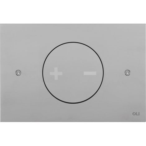 Placca doppio tasto Acciaio INO-X 02 Cromo Satinato cassetta incasso Oli (1/2)
